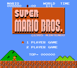 Super Mario Bros - Fast Foes Title Screen